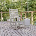 Flash Furniture White All-Weather Classic Outdoor Rocking Chair LE-HMP-2002-110-WT-GG